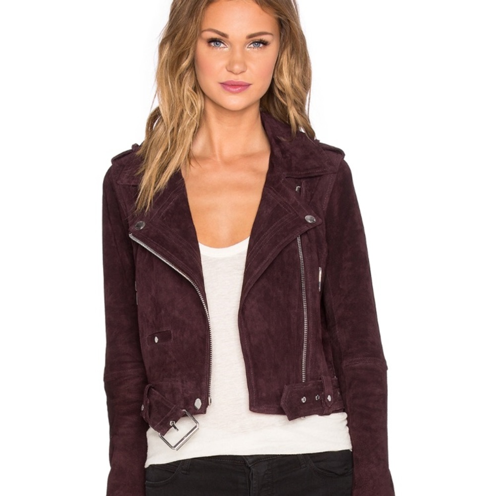 Burgundy Suede Jacket